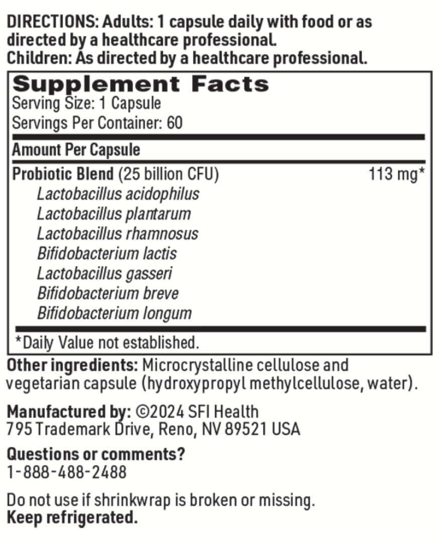 Ther-Biotic Metabolic Formula 60 VEGETARIAN CAPSULES   SFI Health