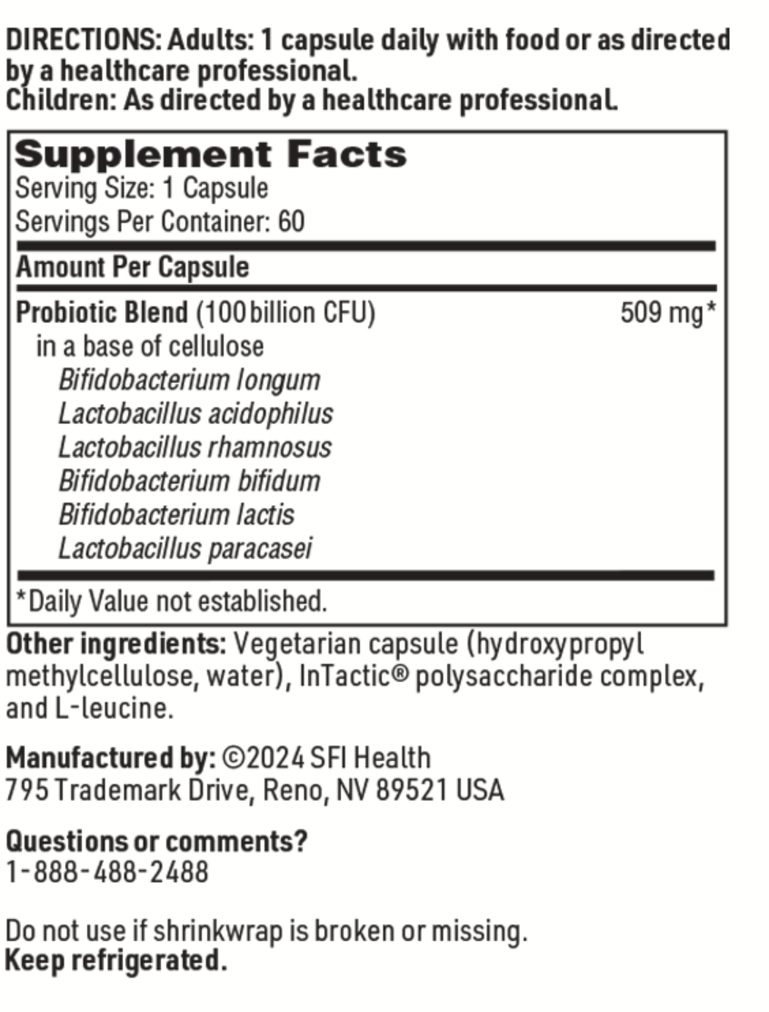 Ther-Biotic® Leaky Gut (Factor 6) 60 VEGETARIAN CAPSULES   SFI Health