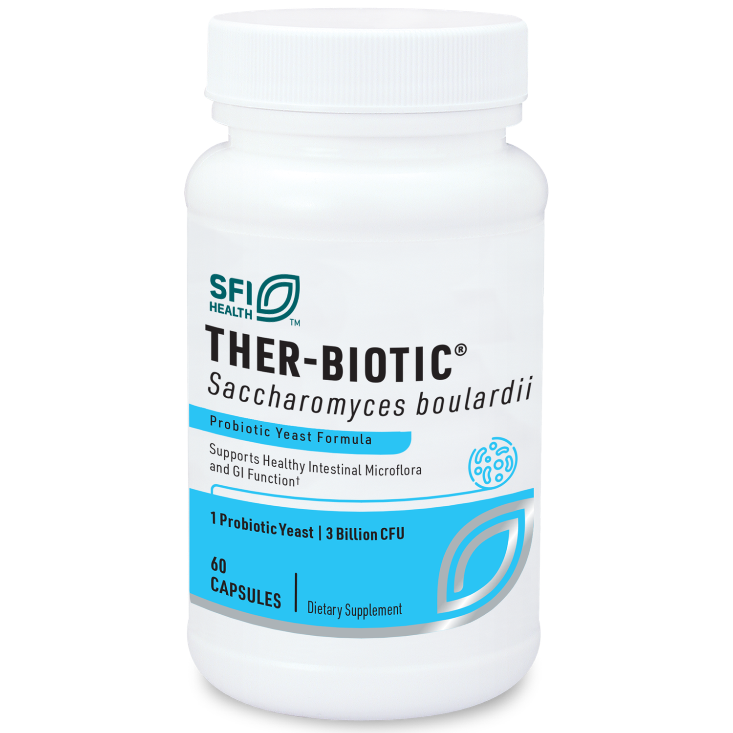 Ther-Biotic Saccharomyces boulardii 60 VEGETARIAN CAPSULES SFI Health