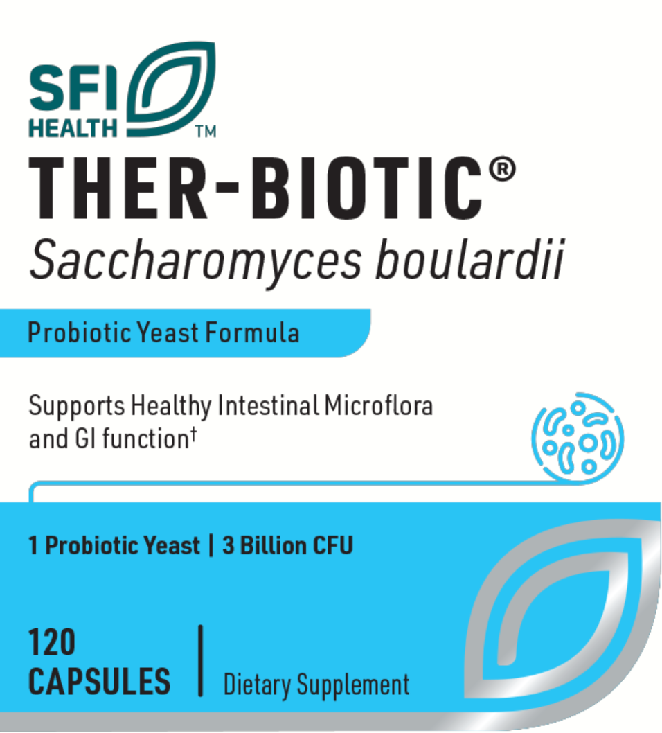 Ther-Biotic Saccharomyces boulardii 120 VEGETARIAN CAPSULES SFI Health