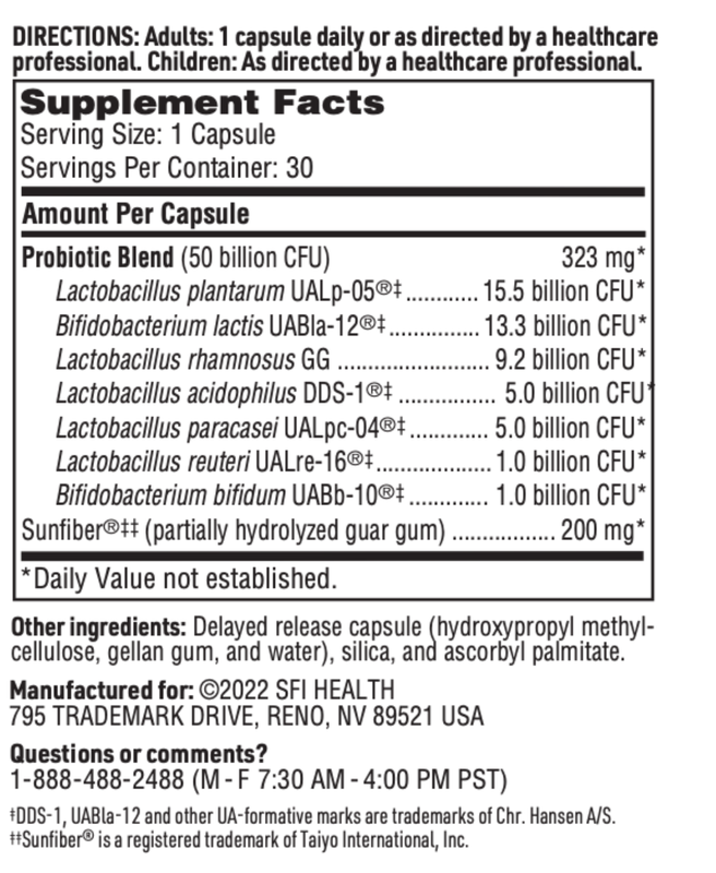 THER-BIOTIC SYNBIOTIC 323 mg 30 CAPSULES SFI Health