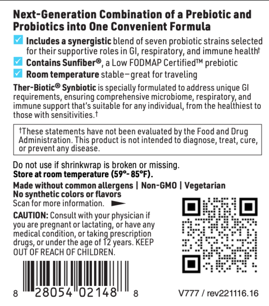 THER-BIOTIC SYNBIOTIC 323 mg 60 CAPSULES SFI Health