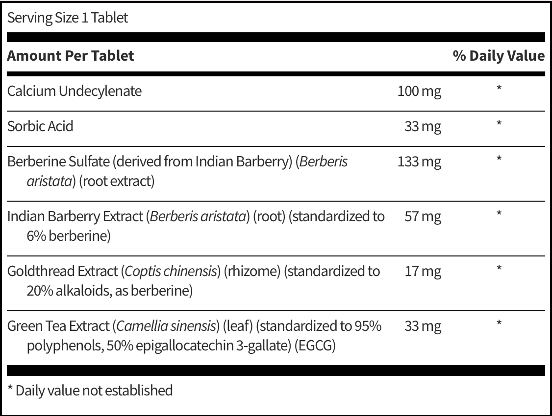 Undecylex  120 TABLETS  SFI Health