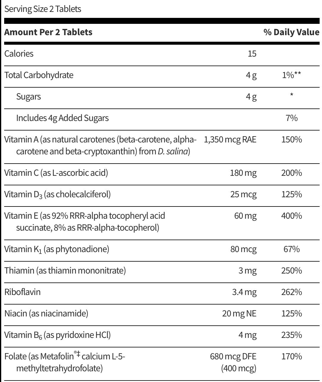 VitaTab Chewable 60 TABLETS  SFI Health