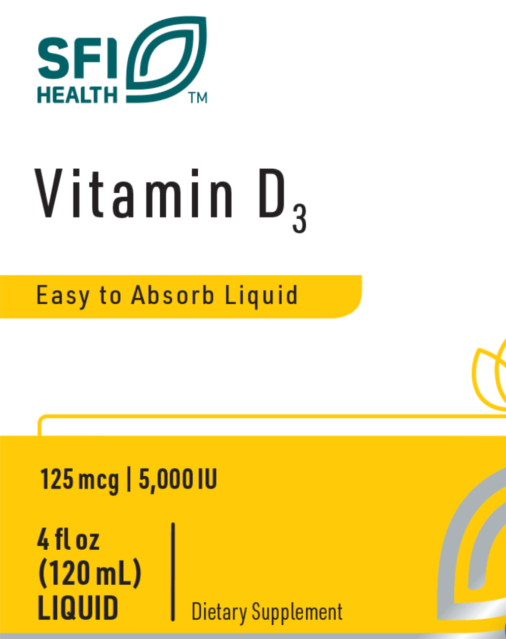 Vitamin D3 Liquid 5,000 IU  120 ml  SFI Health