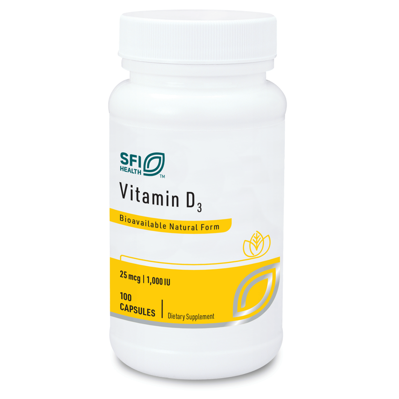 Vitamin D3 1000 IU 100 CAPSULES  SFI Health