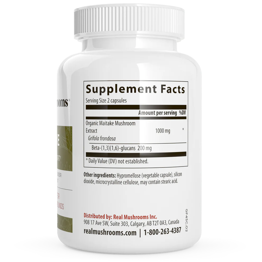 Maitake Mushroom  90 capsules Real Mushrooms