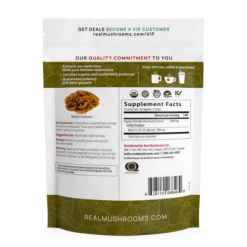 Maitake Mushroom  45 gr Powder Real Mushrooms