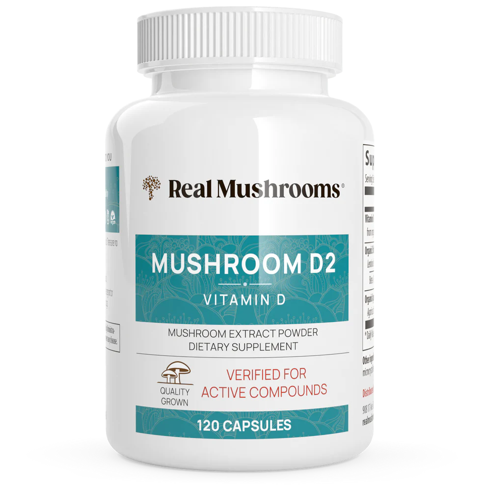 Mushroom D2 300 mg 120 capsules Real Mushrooms