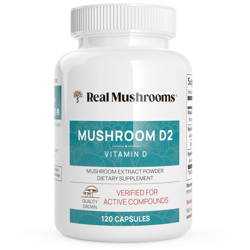 Mushroom D2 300 mg 120 capsules Real Mushrooms