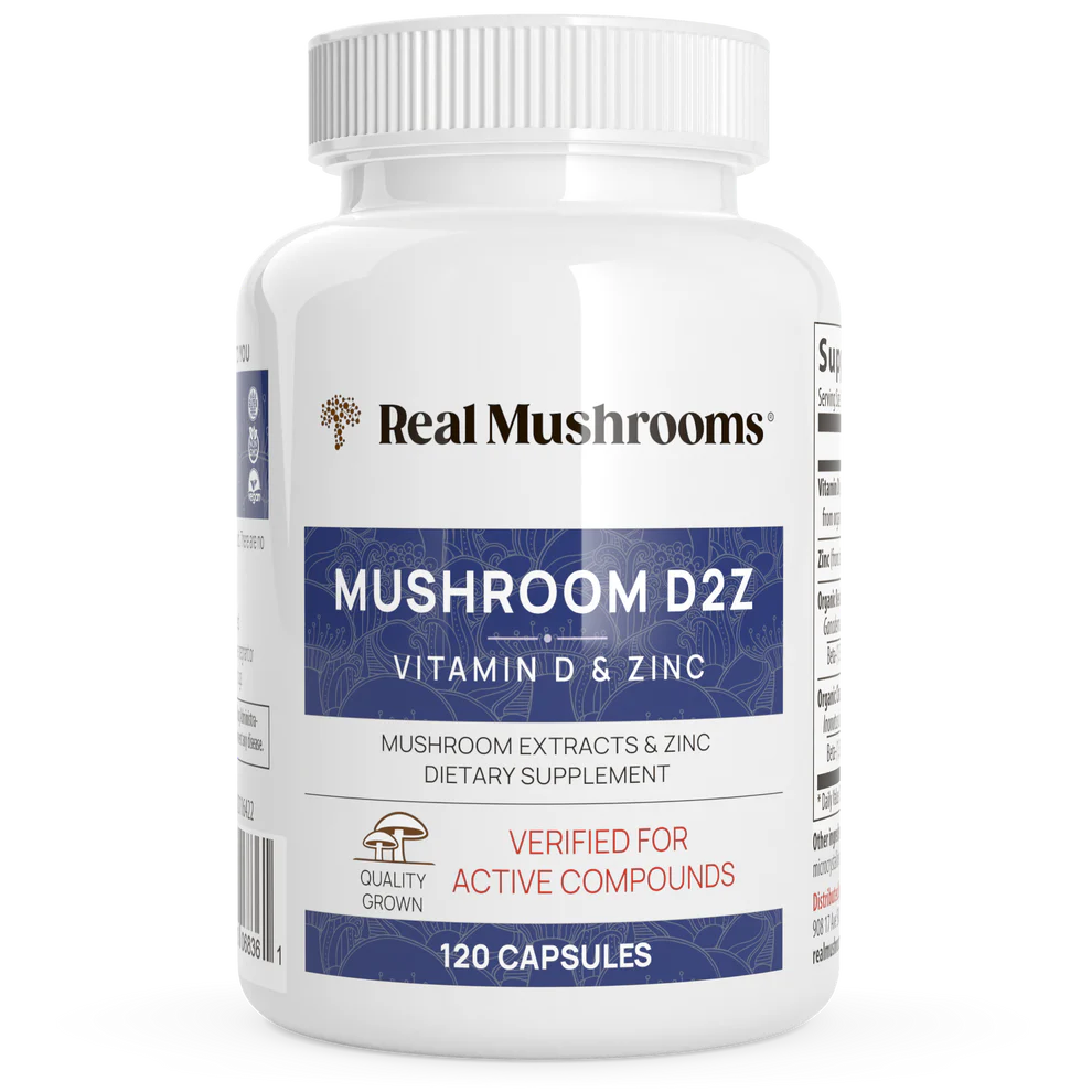Mushroom D2Z 500 mg 120 capsules Real Mushrooms