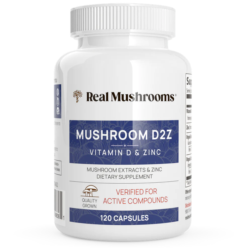Mushroom D2Z 500 mg 120 capsules Real Mushrooms
