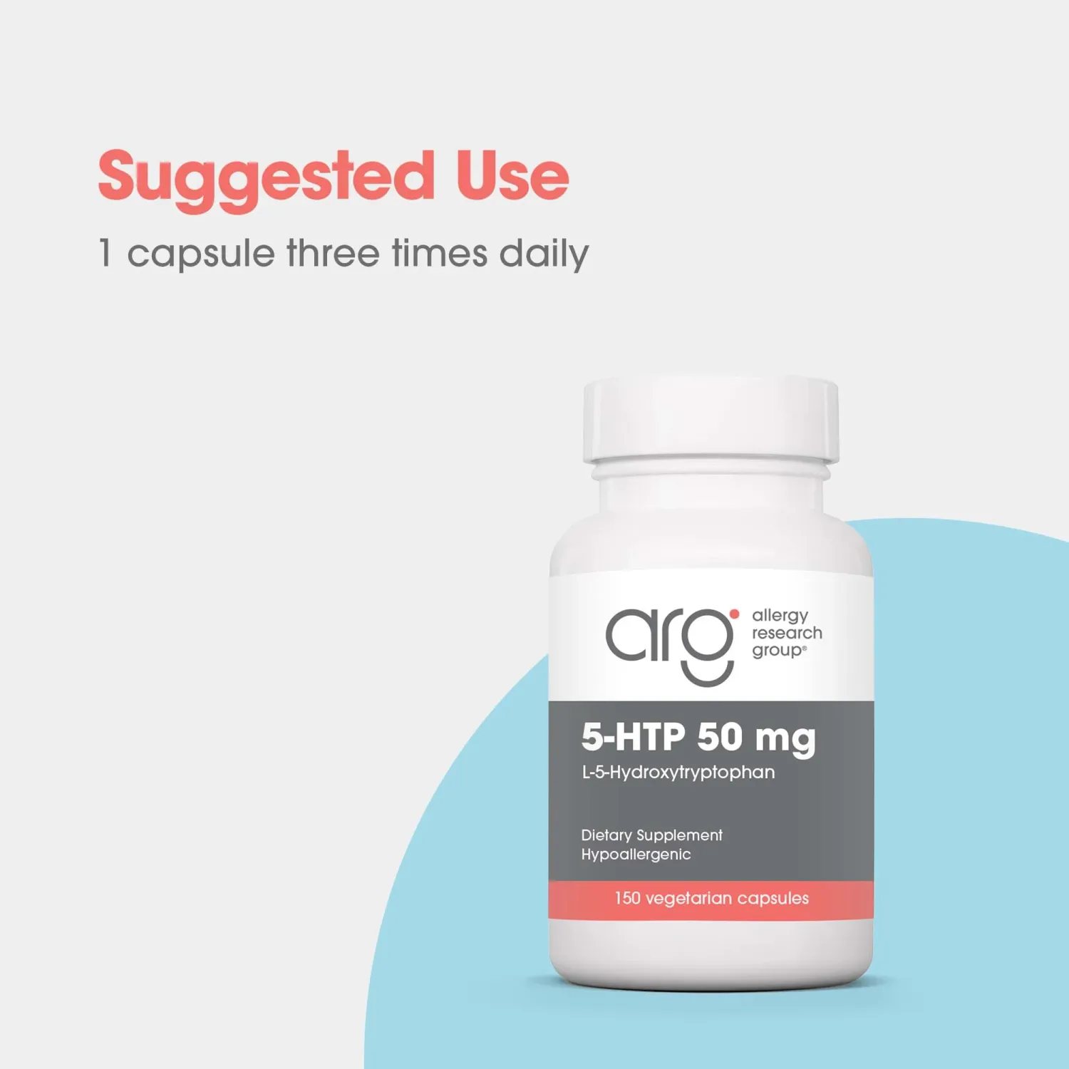 5-HTP 50 mg 150 Vegetarian Capsules Allergy Research Group