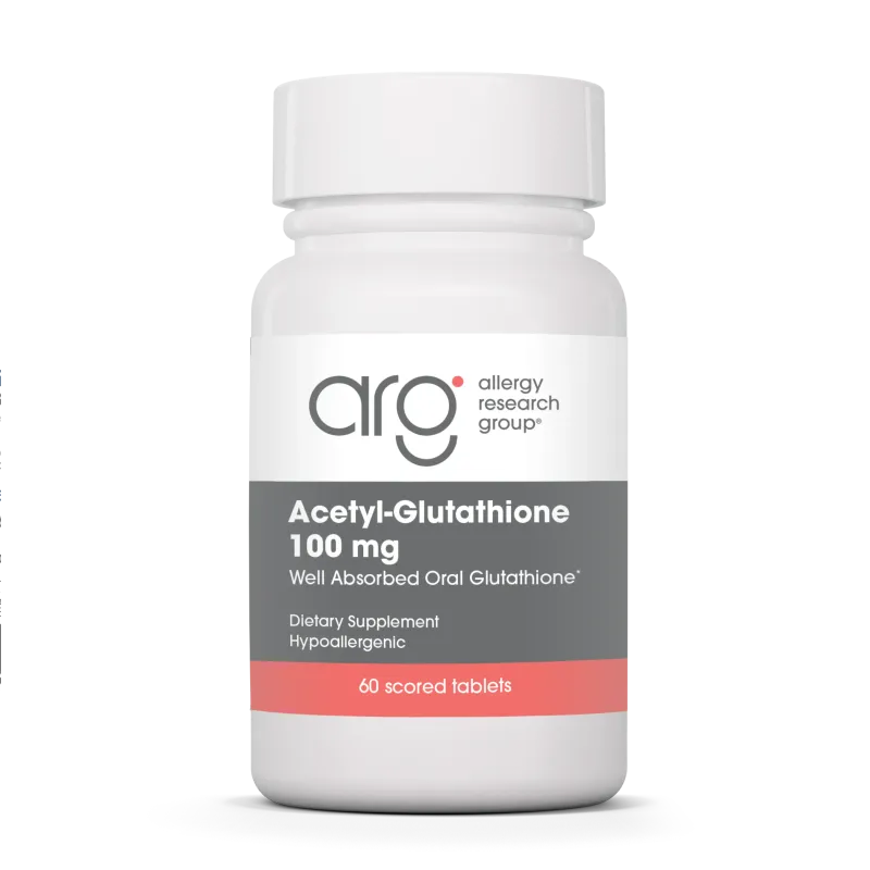Acetyl-Glutathione 100 mg 60 Scored Tablets Allergy Research Group