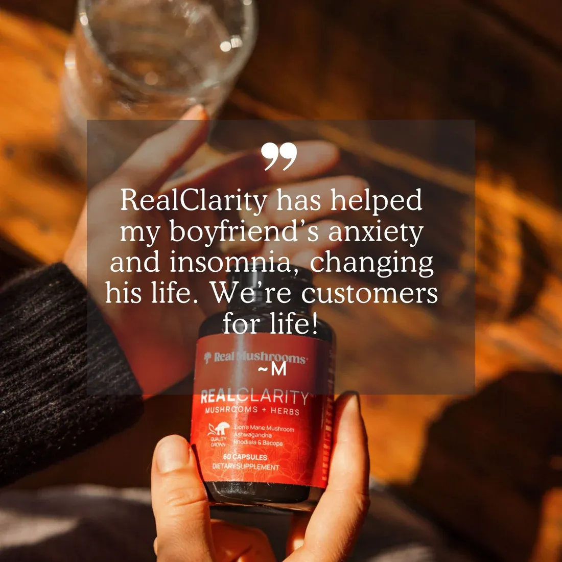 RealClarity 60 Capsules Real Mushrooms