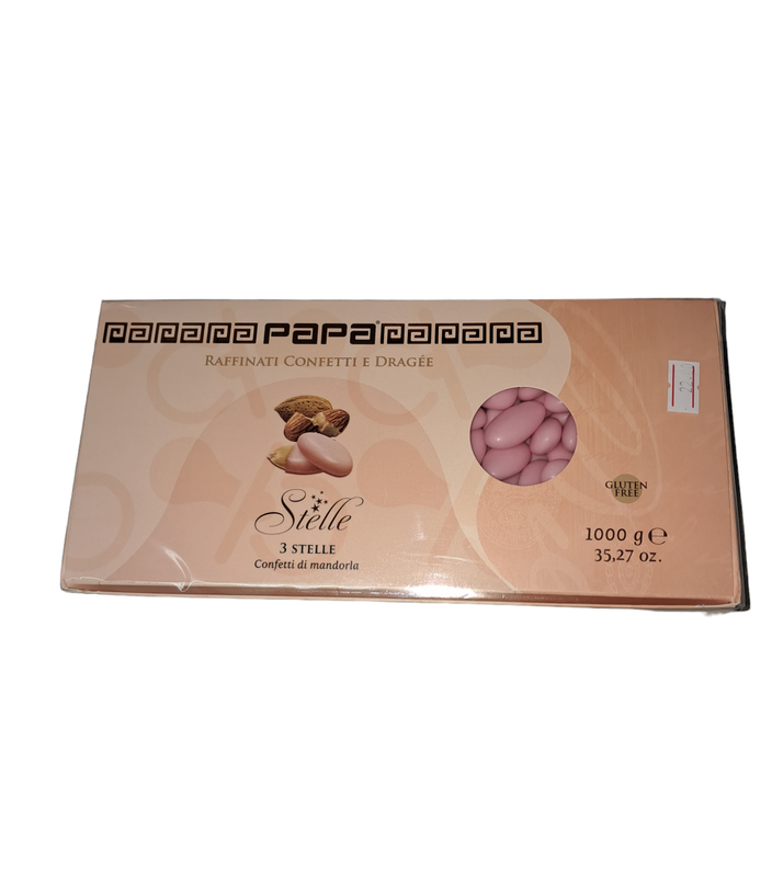 Confetti Raffinati Papa rosa con mandorla