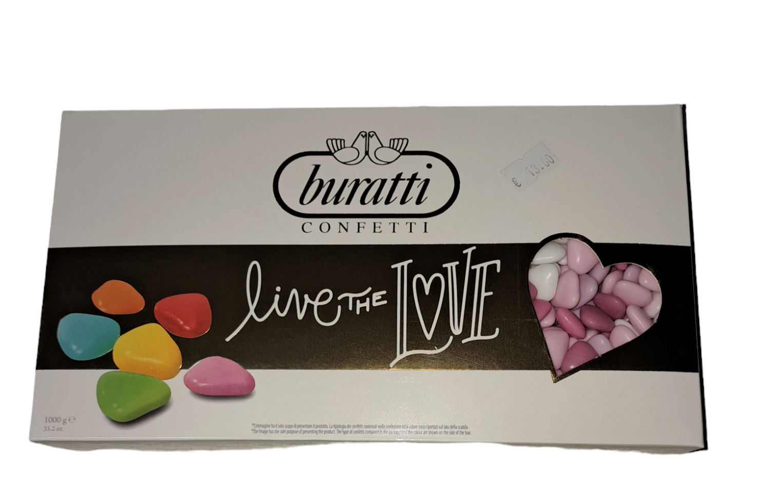 Confetti mini cuori sfumature magenta, rosa, bianco