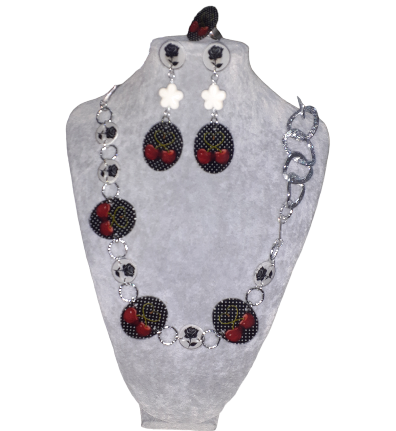 parure cherry vintage