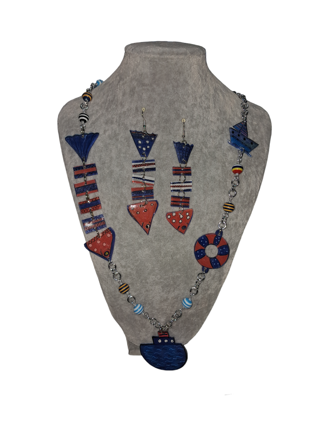 orecchini e collana mare