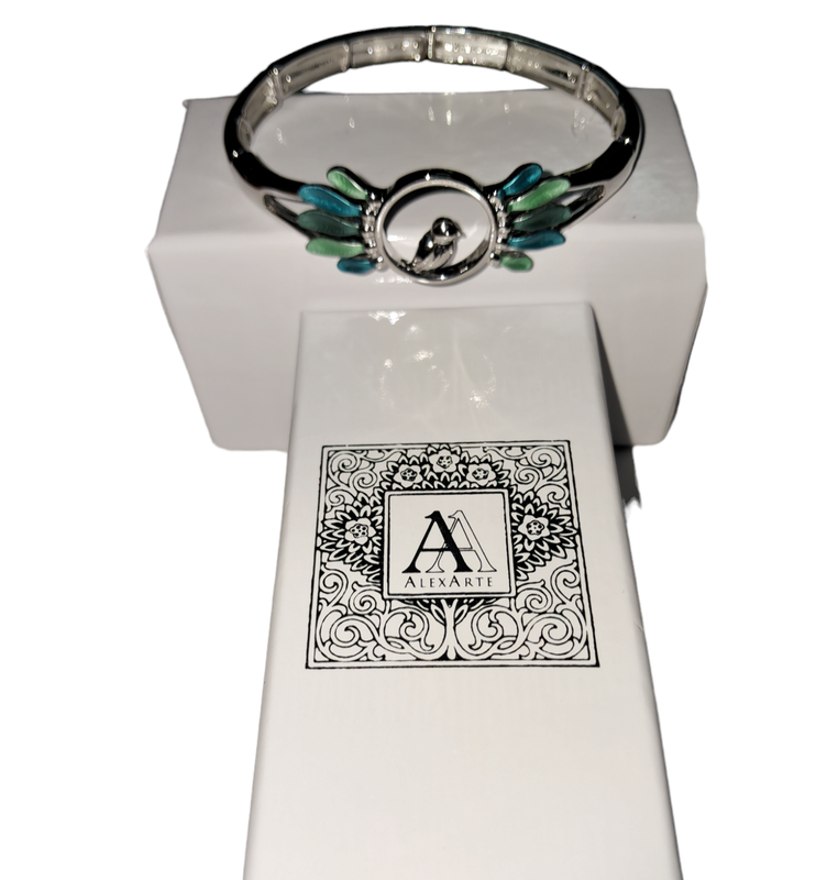 Bracciale pappagallo con foglie