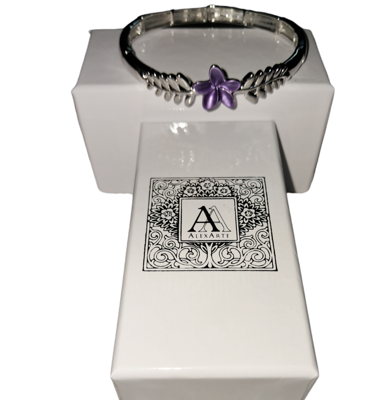 Bracciale fiore lilla