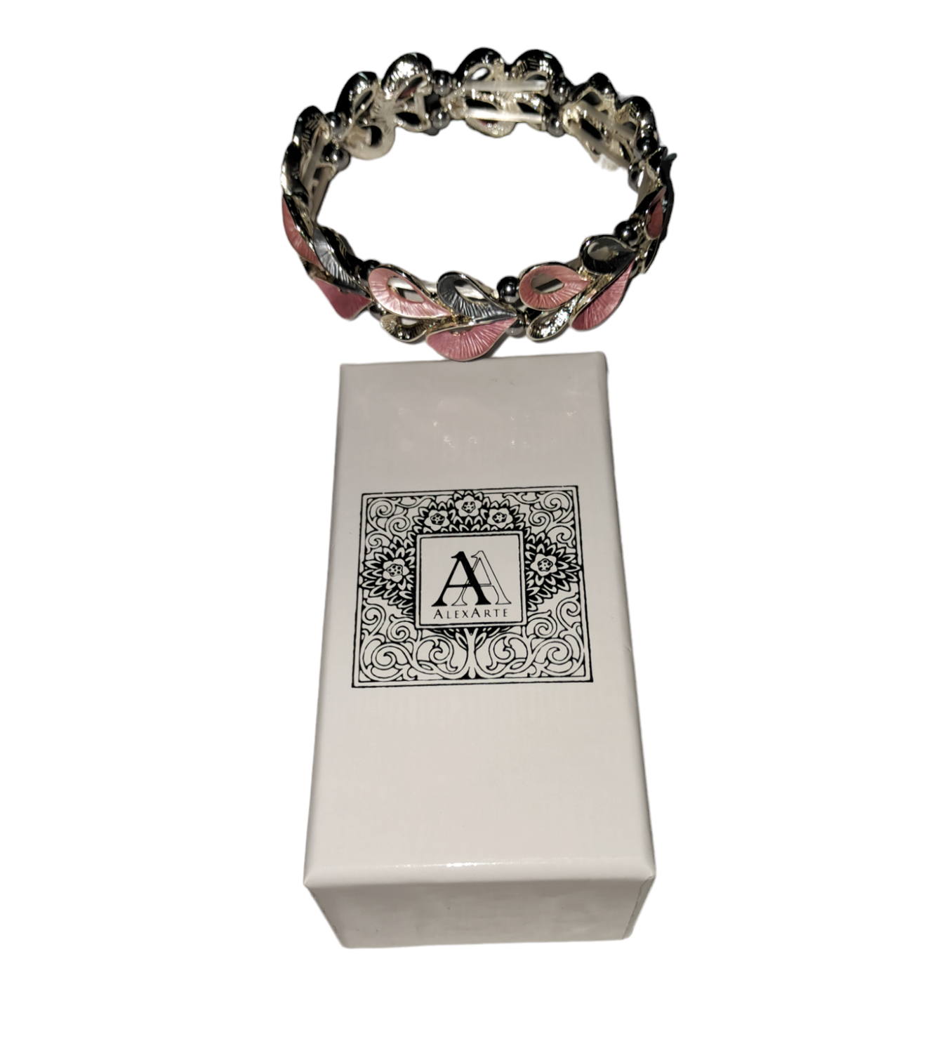 bracciale rosa multi cuore