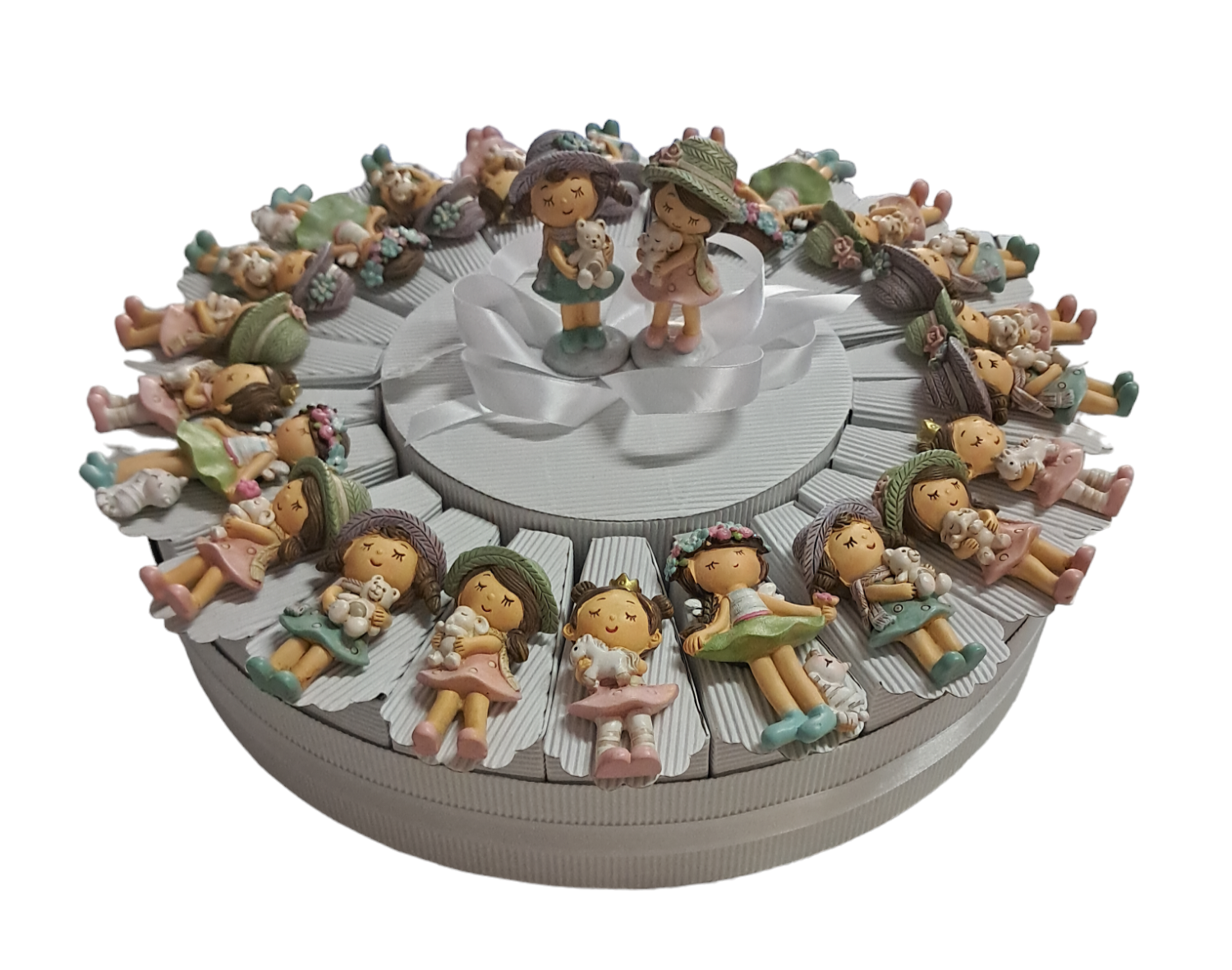 Torta bomboniere Bambine magneti
