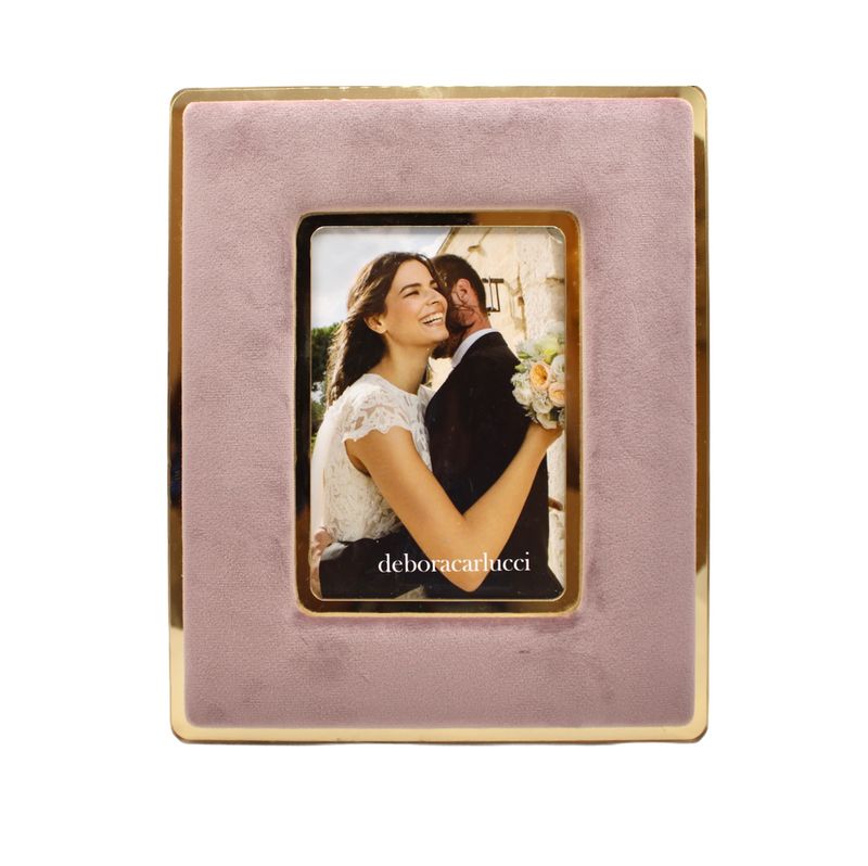 porta foto rosa antico velluto piccolo