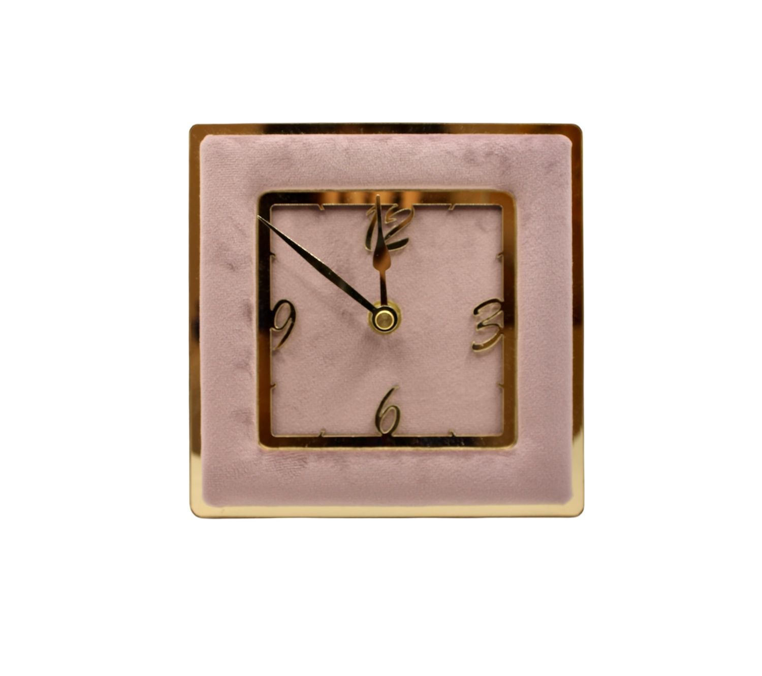 Orologio velluto rosa antico