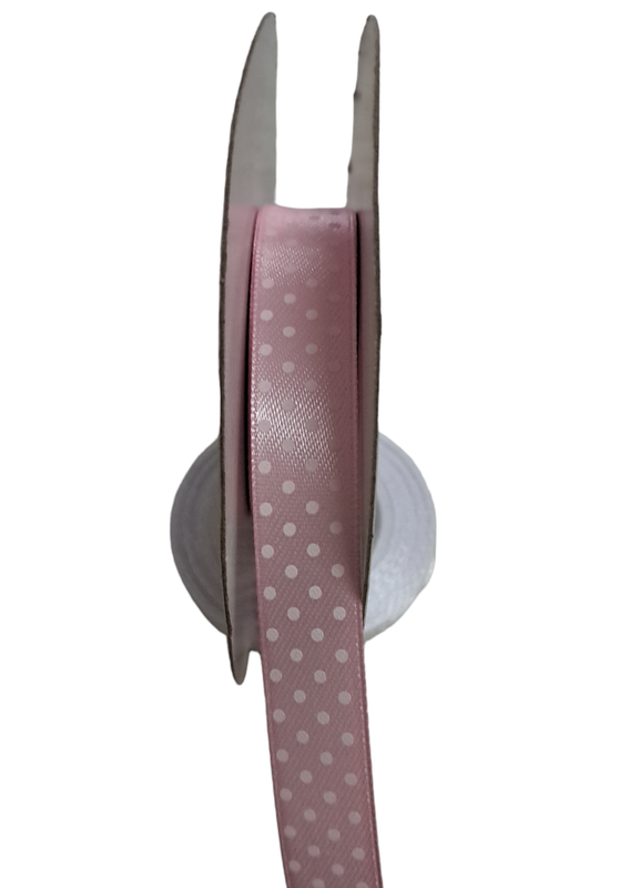 nastro raso rosa pois