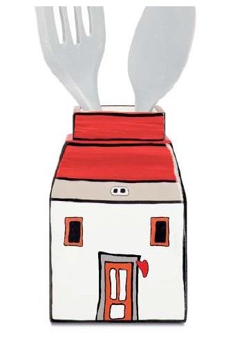 Contenitore Le Casette Rosso 11X17