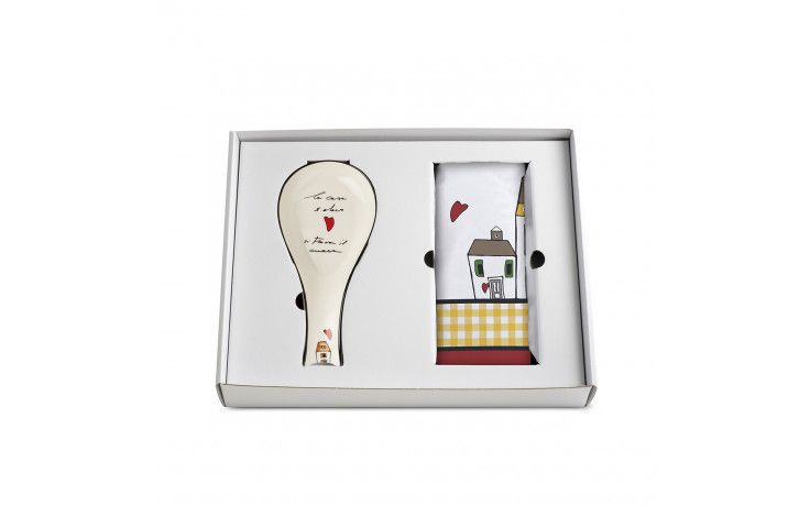 Set Canovaccio + Poggiamestolo Le Casette