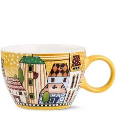 Tazza Colazione Paese Mio giallo  ml. 460