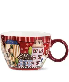 Tazza Colazione Paese Mio Rosso ml. 460