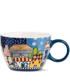 Tazza Colazione Paese Mio Blu ml. 460