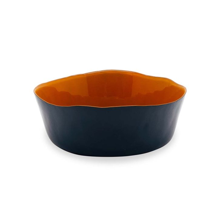 insalatiera in vetro colorata Arancione