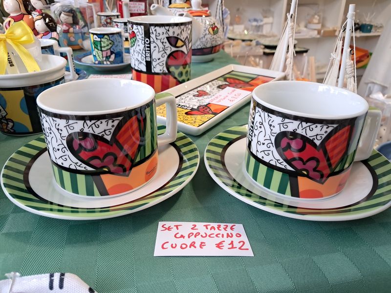 set 2 tazze cappuccino