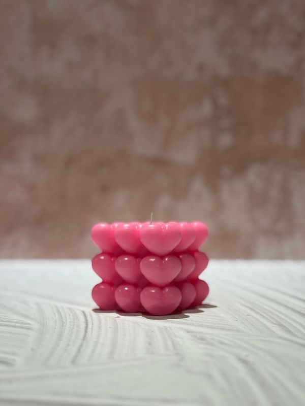 Heart Candle Bubble