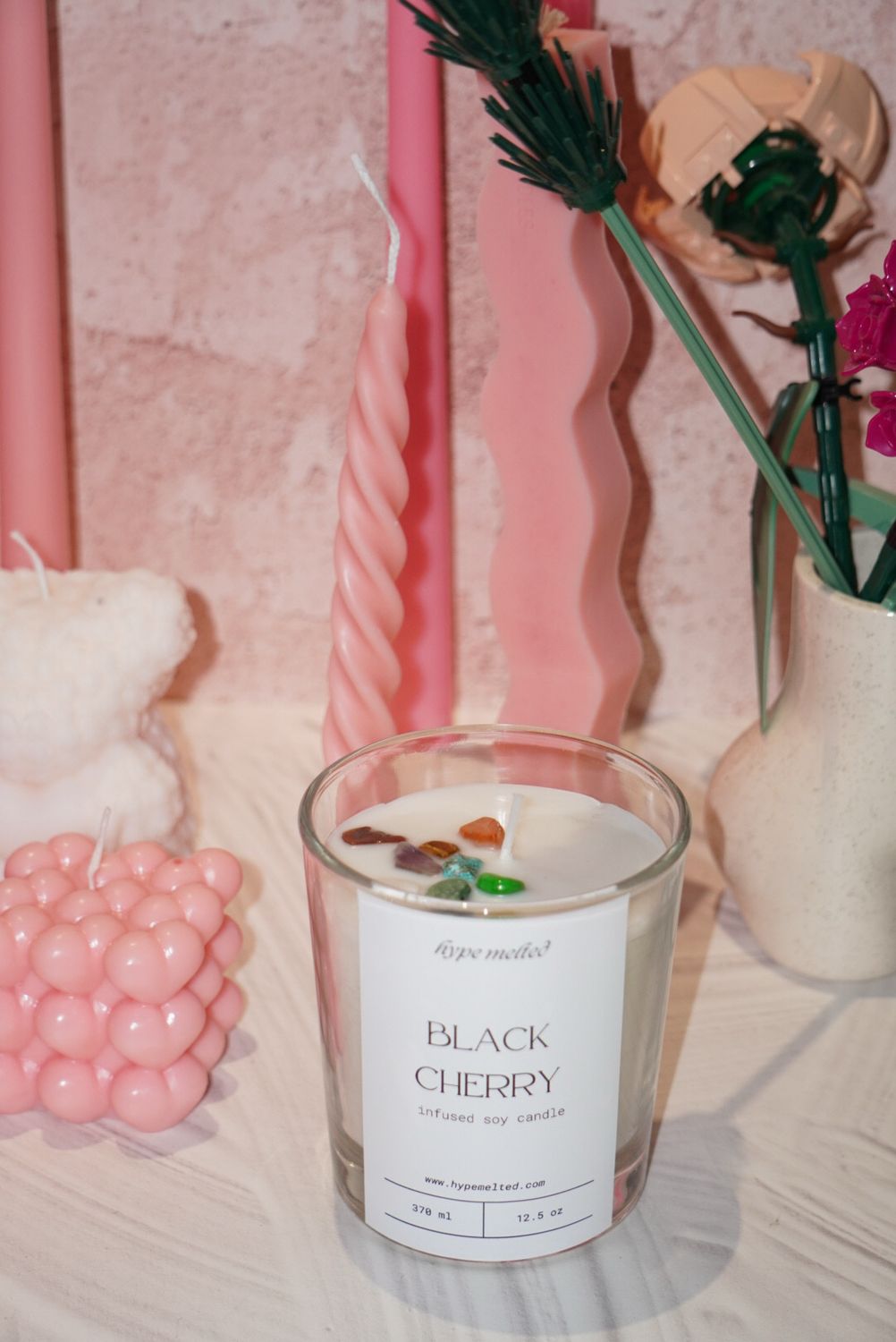 Infused soy candle