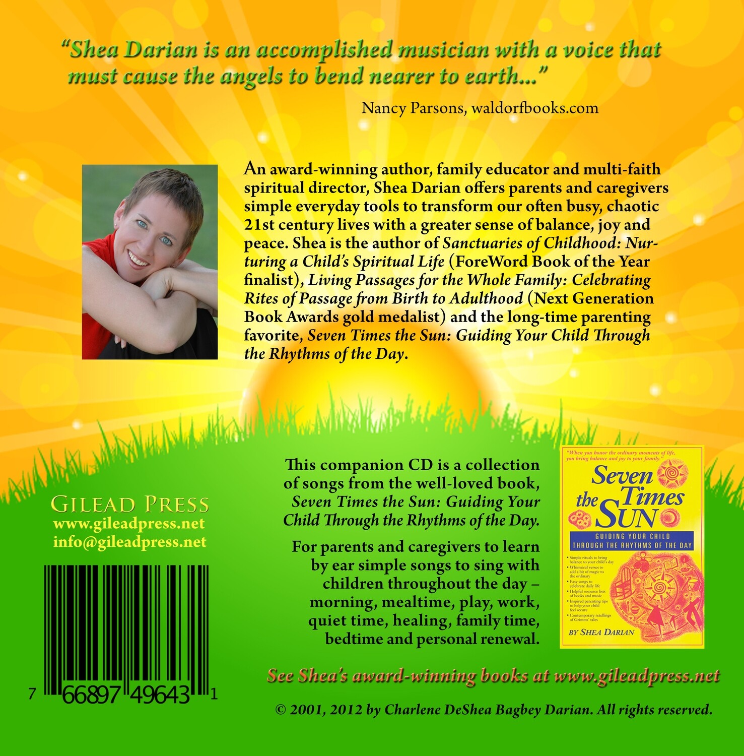 Seven Times the Sun Book & CD set – Books & CDs by Shea Darian