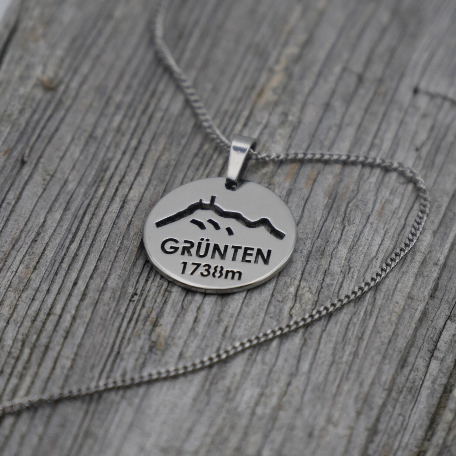 Halskette mit Anhänger (Panzerkette 925 Sterling Silber)