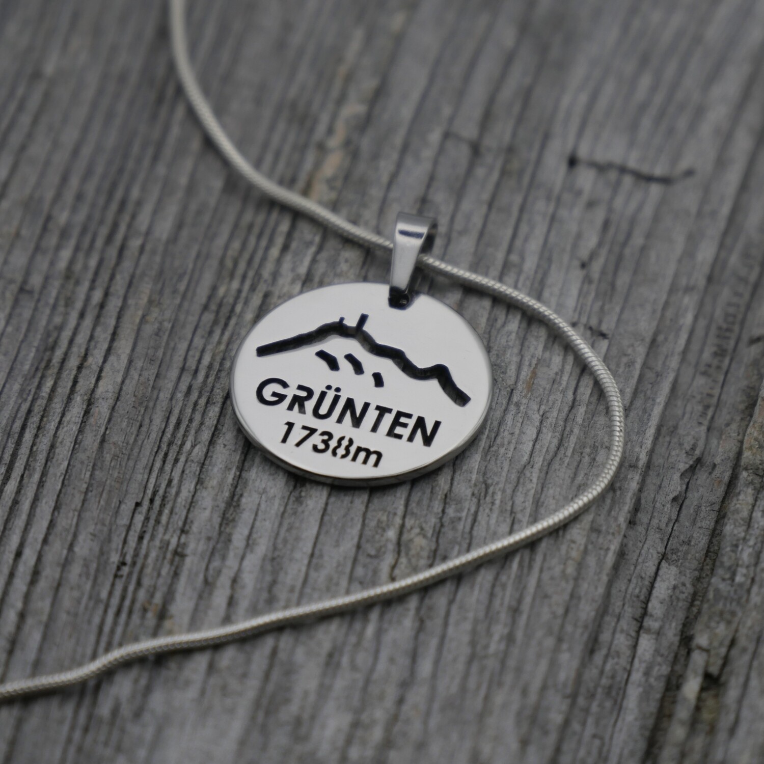 Halskette mit Anhänger (Schlangenkette 925 Sterling Silber)