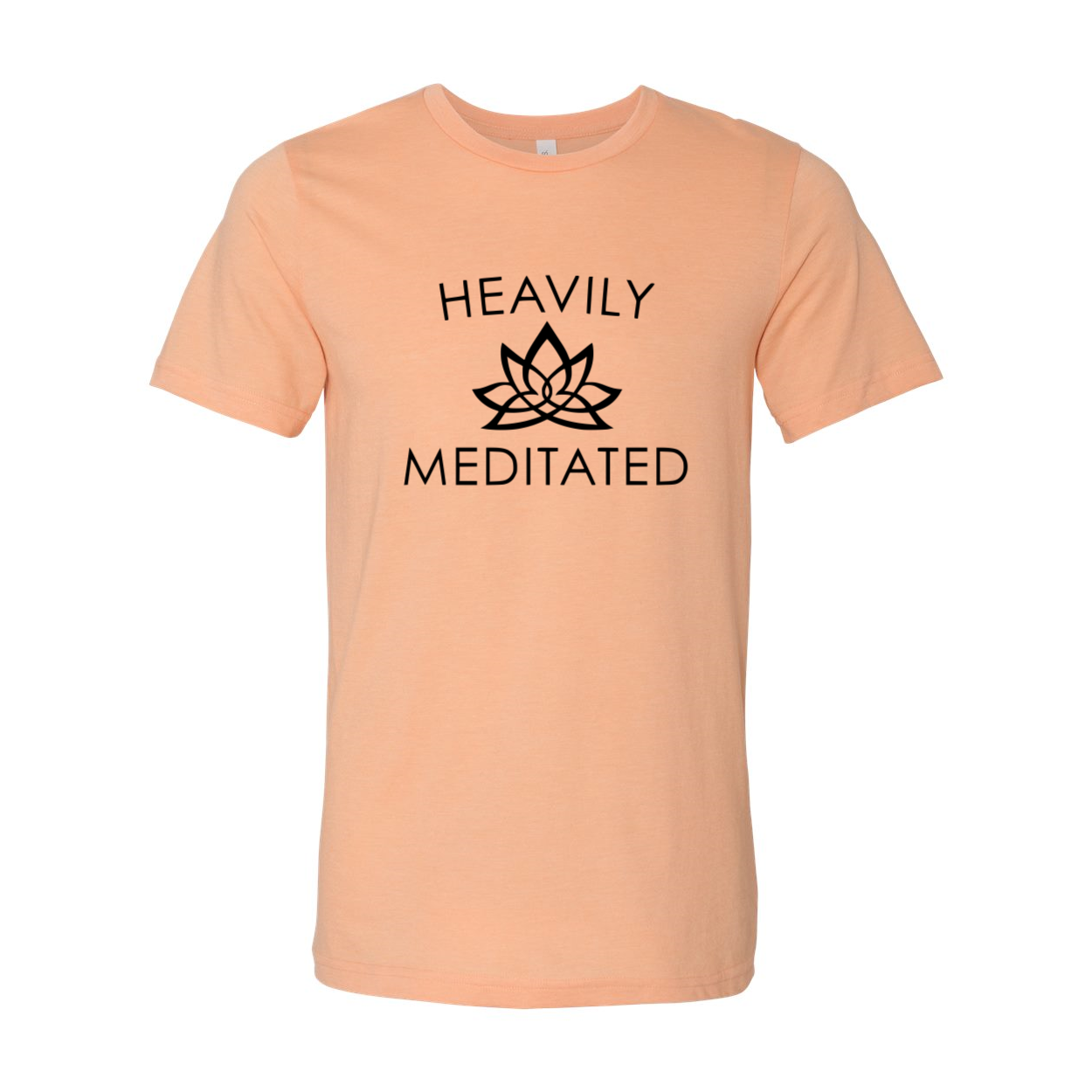 Heavily Meditated Shirt, Size: L, Color: Heather Peach