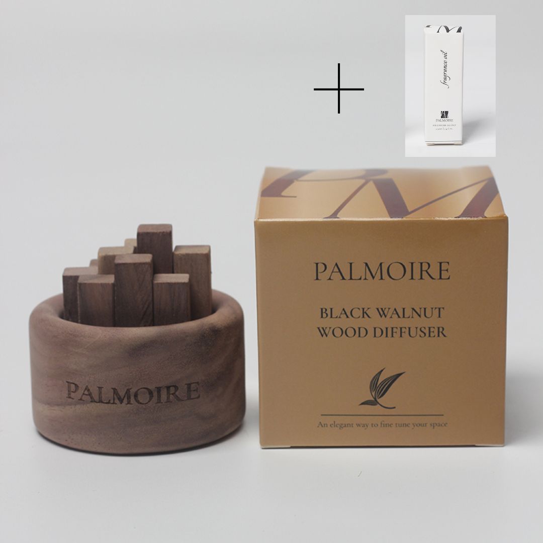 Wood Diffuser - Black Walnut Wood, Scent Type: Forest Woods