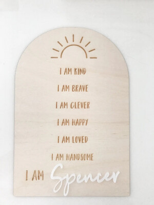 Affirmation Board For Kids - Personalised