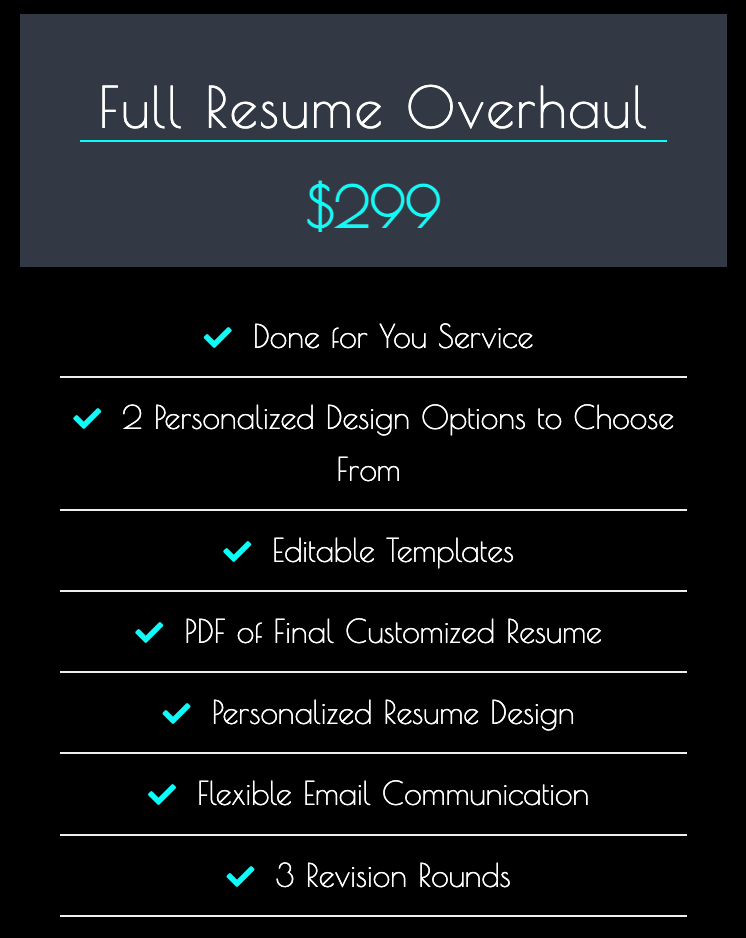 Full Resume Overhaul