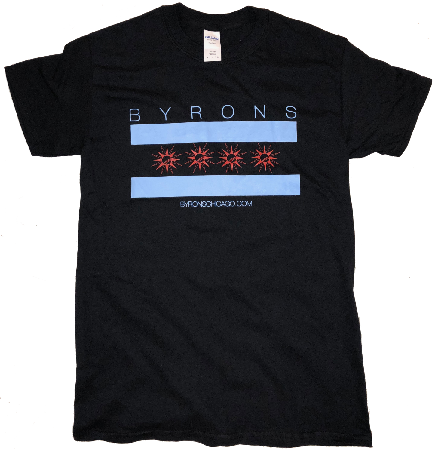 Byron&#39;s Chicago Flag Black 3X LARGE