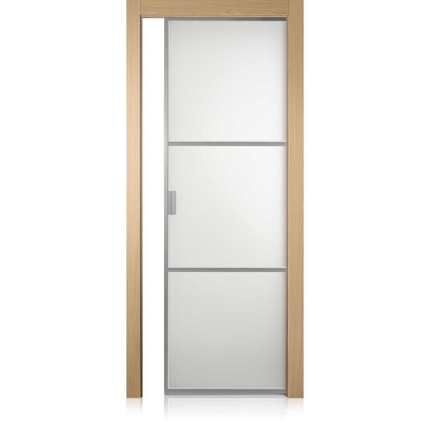 Puerta Cristal Frame/2 rovere natural touch