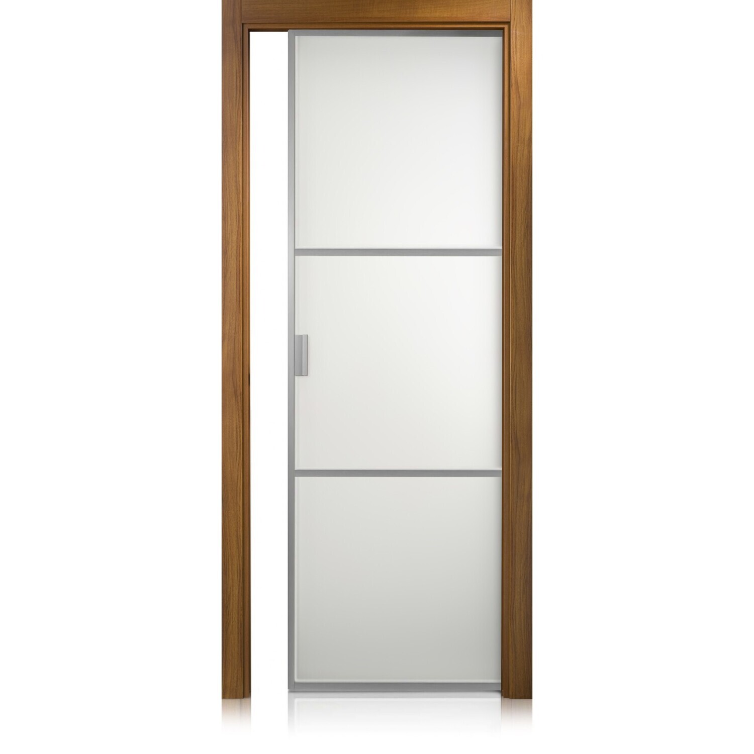 Puerta Cristal Frame/2 noce