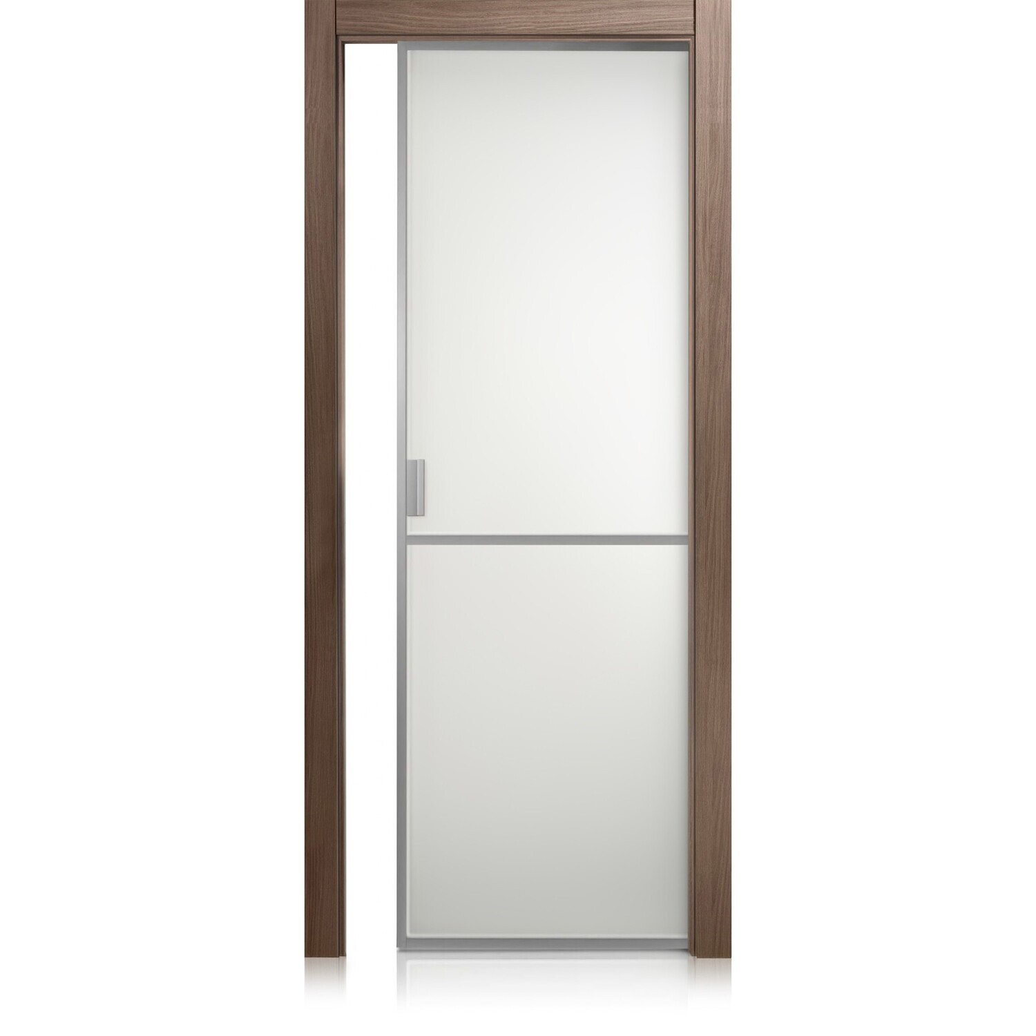 Puerta Cristal Frame/1 ontario noce